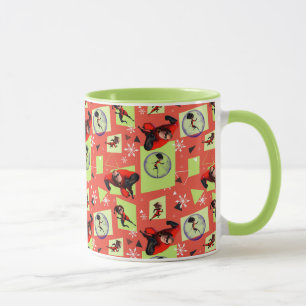 Disney The Incredibles Retro Holiday Pattern Mug