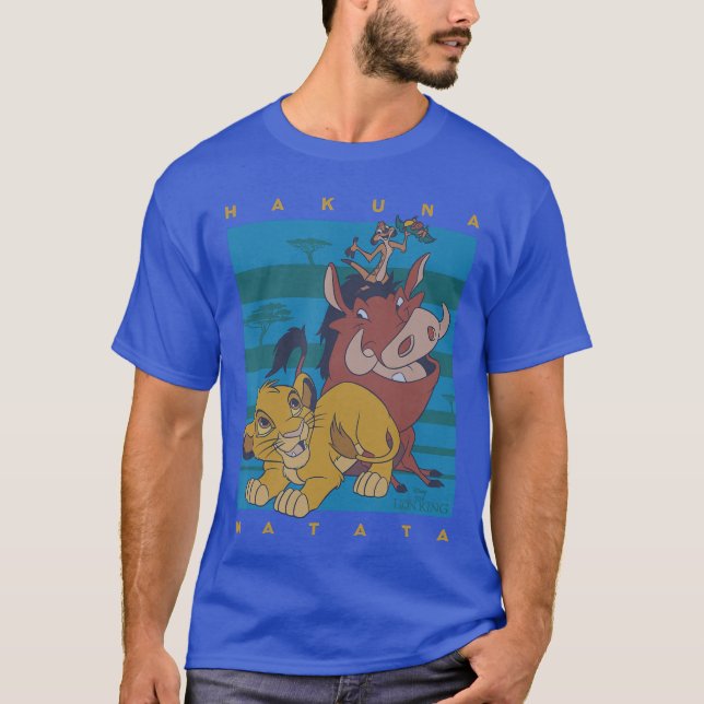 Disney The Lion King Hakuna Matata Squad Retro T-Shirt (Front)