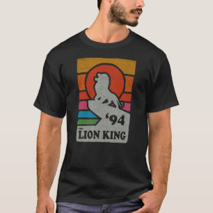 Disney The Lion King Pride Rock Retro Line Art Pos T-Shirt