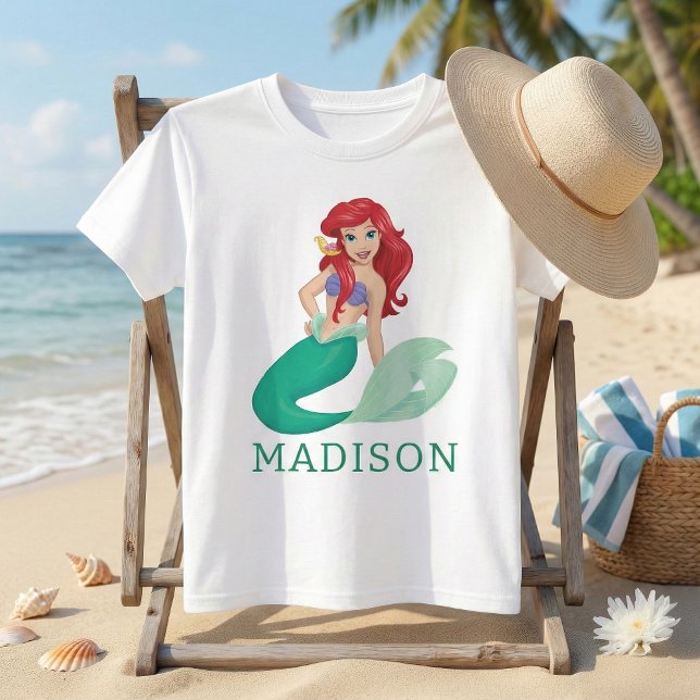 Disney The Little Mermaid Ariel Personalized Name Tri-Blend Shirt (Creator Uploaded)