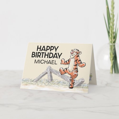 Disney Tigger Happy Birthday Card