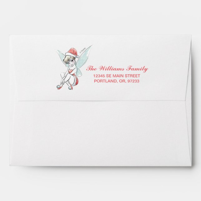 Disney | Tinker Bell | Holiday Cheer Quote Envelope (Back (Top Flap))