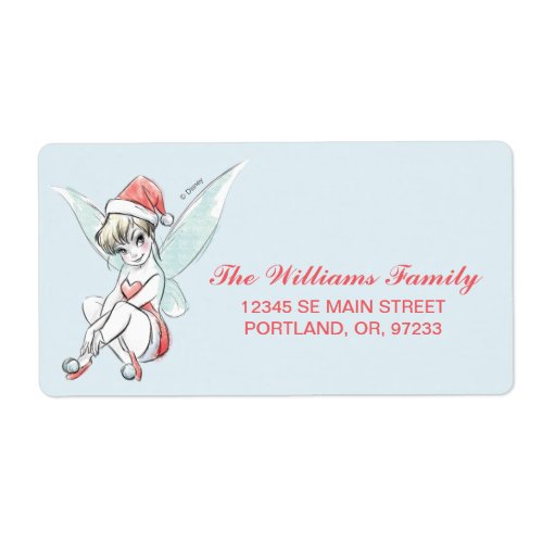 Disney  Tinker Bell  Holiday Cheer Quote Label