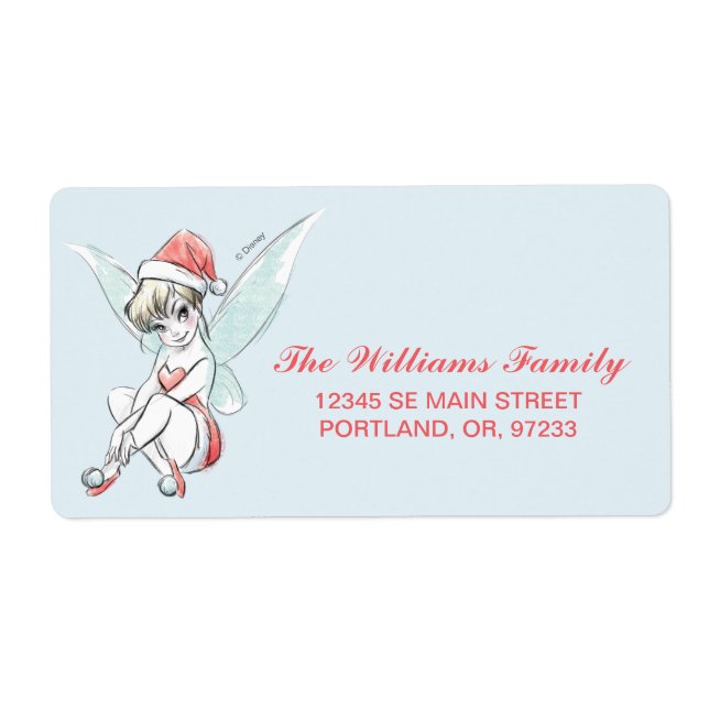 Disney | Tinker Bell | Holiday Cheer Quote Label (Front)