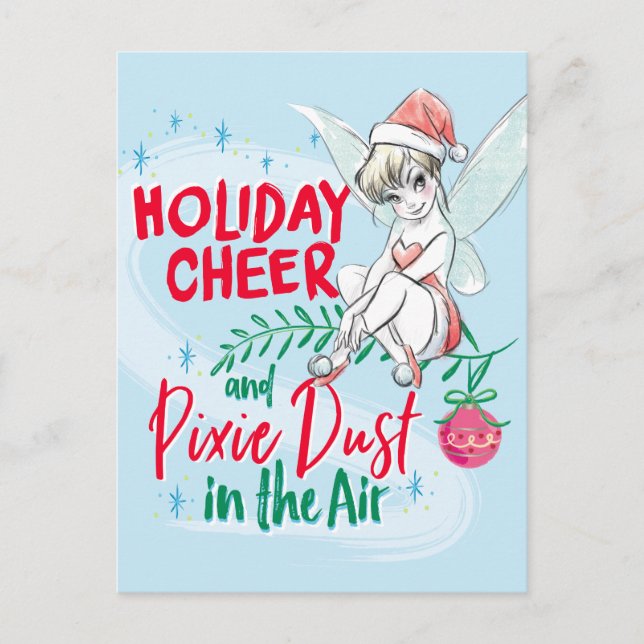 Disney | Tinker Bell | Holiday Cheer Quote Postcard (Front)