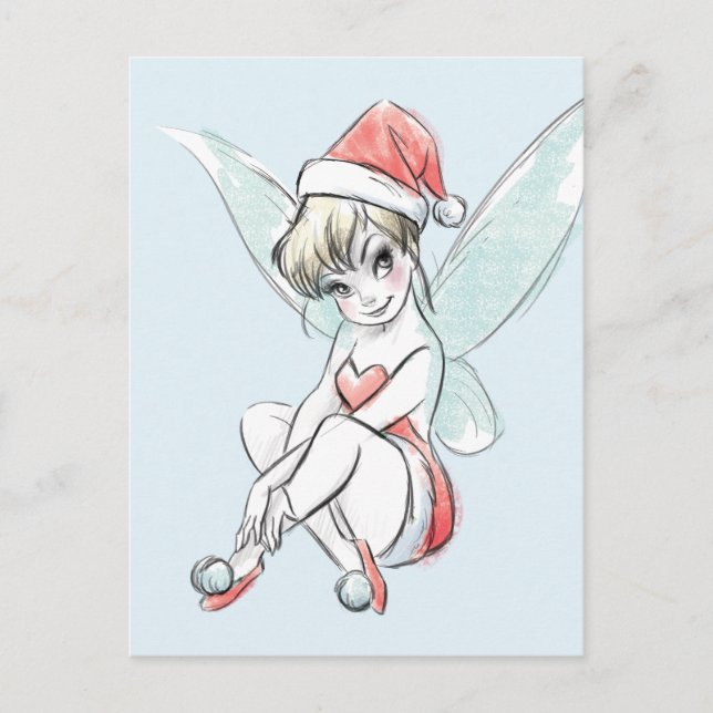 Disney | Tinker Bell | Holiday Cheer Quote Postcard (Front)