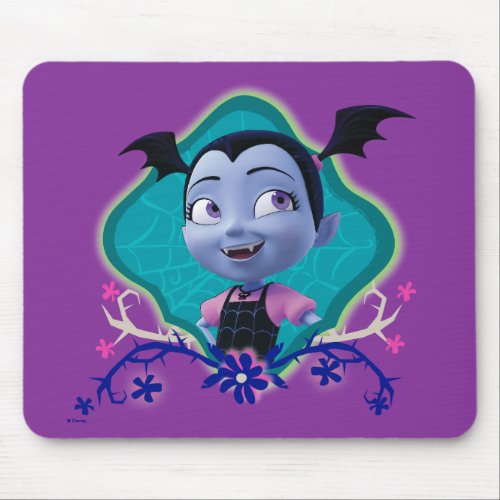 Disney  Vampirina _ Vee _ Gothic Floral Mouse Pad