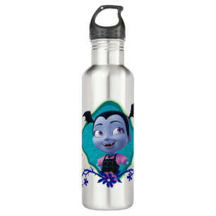 Disney   Vampirina - Vee - Gothic Floral Stainless Steel Water Bottle