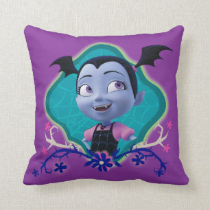 Disney Vampirina - Vee - Gothic Floral Throw Pillow