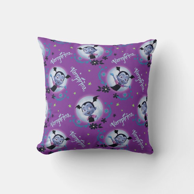 Disney | Vampirina - Vee - Gothic Pattern Throw Pillow (Front)