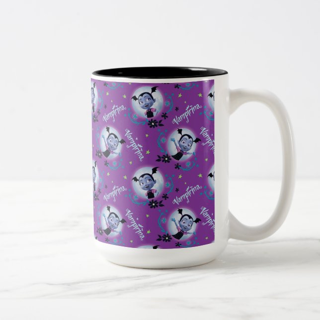 Disney | Vampirina - Vee - Gothic Pattern Two-Tone Coffee Mug (Right)