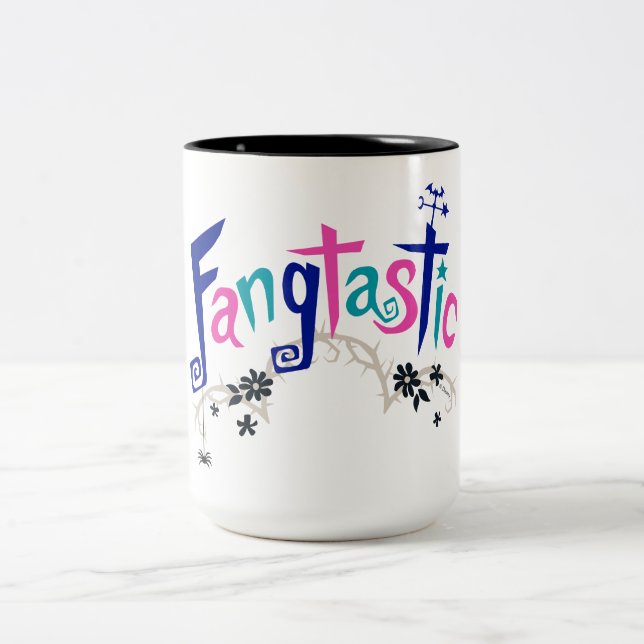 Disney | Vampirina - Vee - Spooky Typography Two-Tone Coffee Mug (Center)