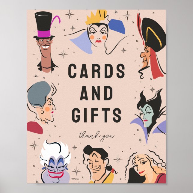 Disney Villains Birthday - Cards & Gifts Poster (Front)