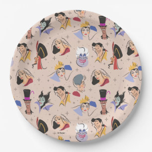 Disney Villains Birthday - Pink Paper Plates