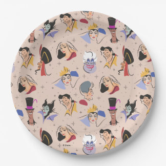 Disney Villains Birthday - Pink Paper Plates