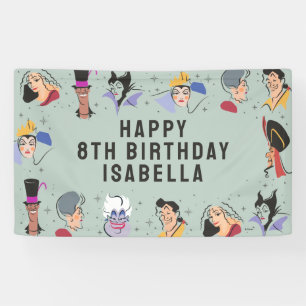 Disney Villains Birthday - Sage Green Banner