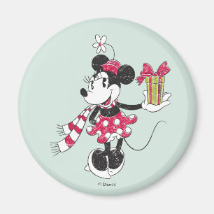 Disney Vintage Holiday Minnie Magnet