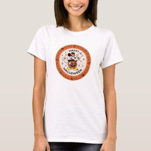 Disney Vintage Mickey Pumpkin Happy Halloween T-Shirt