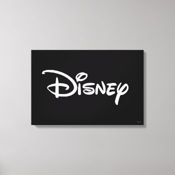 Disney White Logo Canvas Print by DisneyLogosLetters at Zazzle
