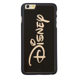 Disney White Logo Carved Maple iPhone 6 Plus Slim Case