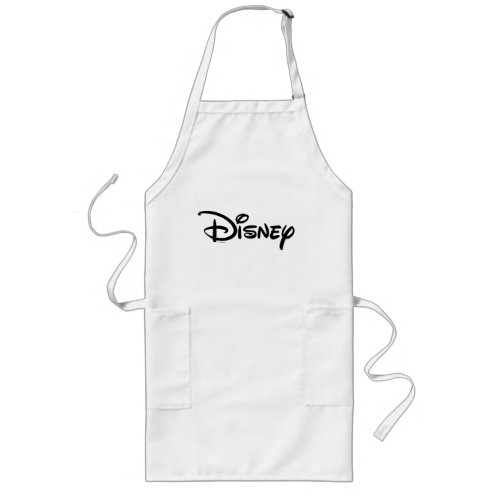 Disney White Logo Long Apron