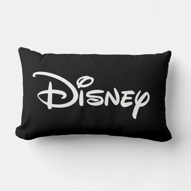Disney White Logo Lumbar Pillow (Front)