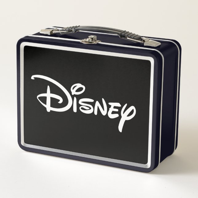Disney White Logo Metal Lunch Box (Front)