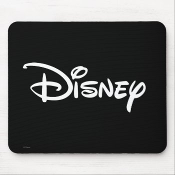 Disney White Logo Mouse Pad by DisneyLogosLetters at Zazzle