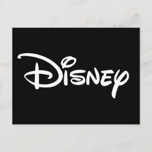 Disney White Logo Postcard