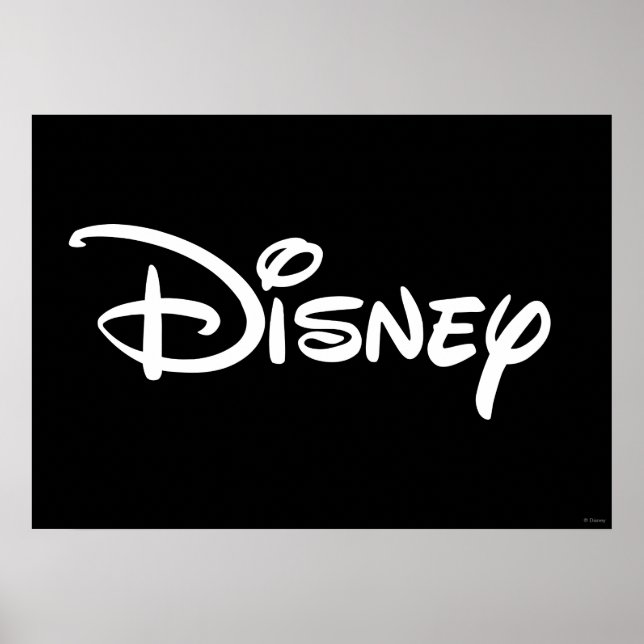 Disney White Logo Poster (Front)