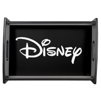 Disney White Logo Serving Tray by DisneyLogosLetters at Zazzle