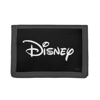Disney White Logo Tri-fold Wallet by DisneyLogosLetters at Zazzle