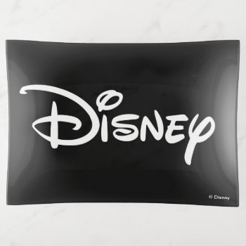 Disney White Logo Trinket Tray by DisneyLogosLetters at Zazzle