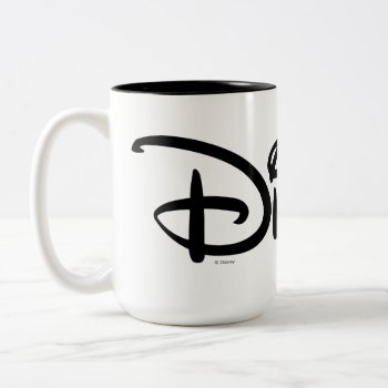 Disney White Logo Two-tone Coffee Mug by DisneyLogosLetters at Zazzle