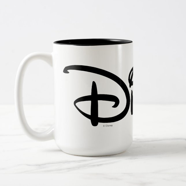 Disney White Logo Two-Tone Coffee Mug (Left)