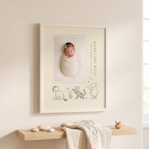 Disney Winnie the Pooh Baby Name Poster