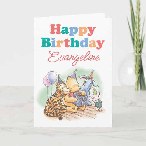 Disney Winnie the Pooh Birthday Card