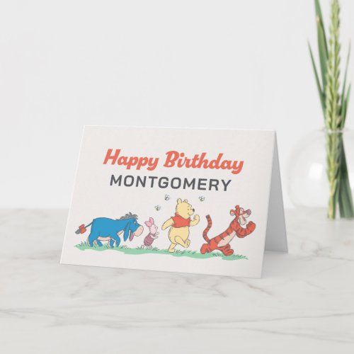 Disney Winnie the Pooh Birthday Card