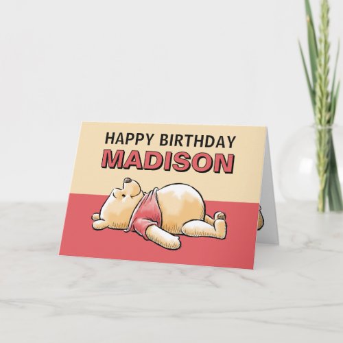Disney Winnie the Pooh Birthday Card