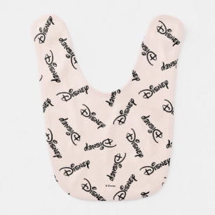 Disney Word Logo Pattern Baby Bib