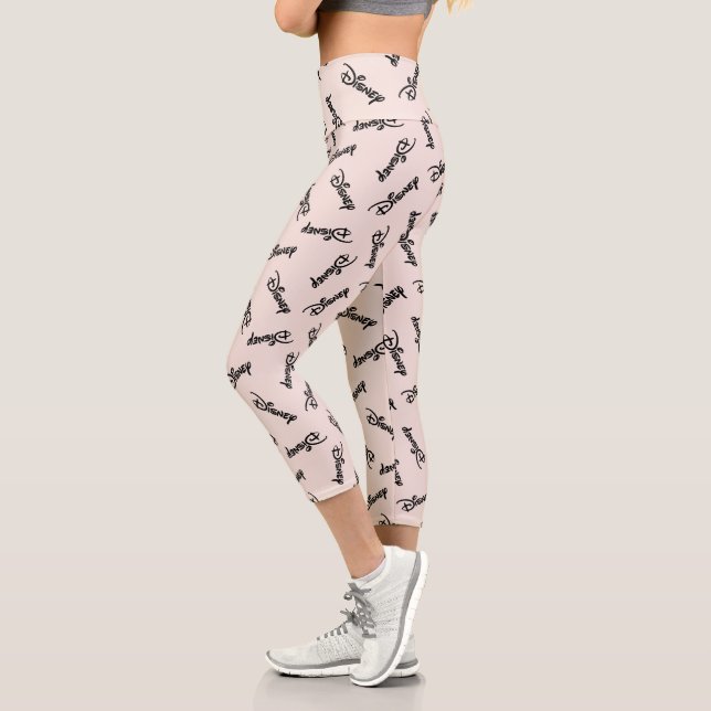 Disney Word Logo Pattern Capri Leggings (Left)