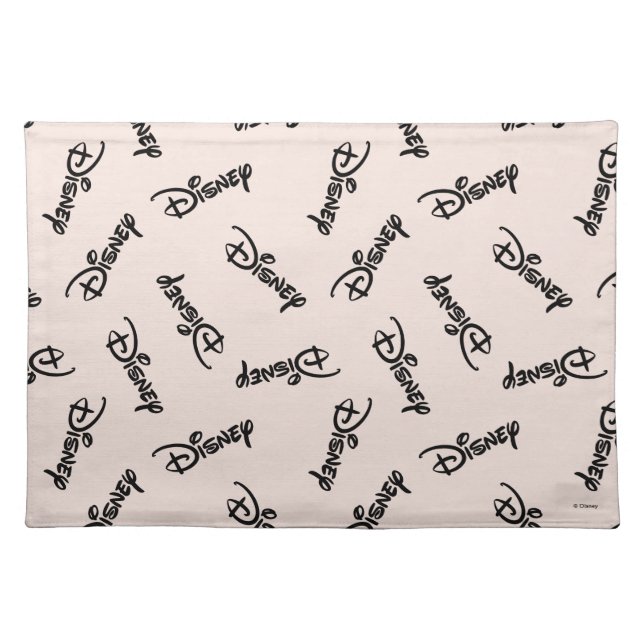 Disney Word Logo Pattern Cloth Placemat (Front)