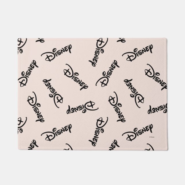 Disney Word Logo Pattern Doormat (Front)