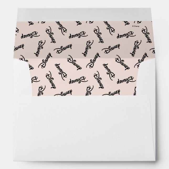 Disney Word Logo Pattern Envelope (Back (Bottom))