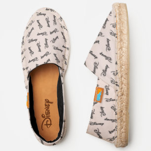 Disney Word Logo Pattern Espadrilles