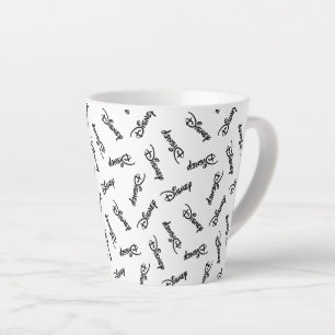 Disney Word Logo Pattern Latte Mug