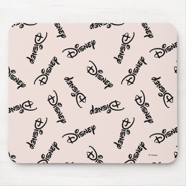 Disney Word Logo Pattern Mouse Pad (Front)