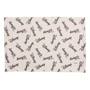 Disney Word Logo Pattern Pillow Case