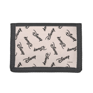 Disney Word Logo Pattern Tri-fold Wallet