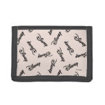 Disney Word Logo Pattern Trifold Wallet